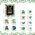 Zonon 45 PCS Eucalyptus Reading Bulletin Board Poster, Boho Greenery Motivational Prints for Teachers