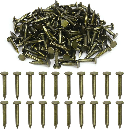 Swpeet 300Pcs 1 Inch Steel Roofing Felt Lacquered Nails, Used to Fasten Roofing Felt, Asphalt Shingles, Insulation Board