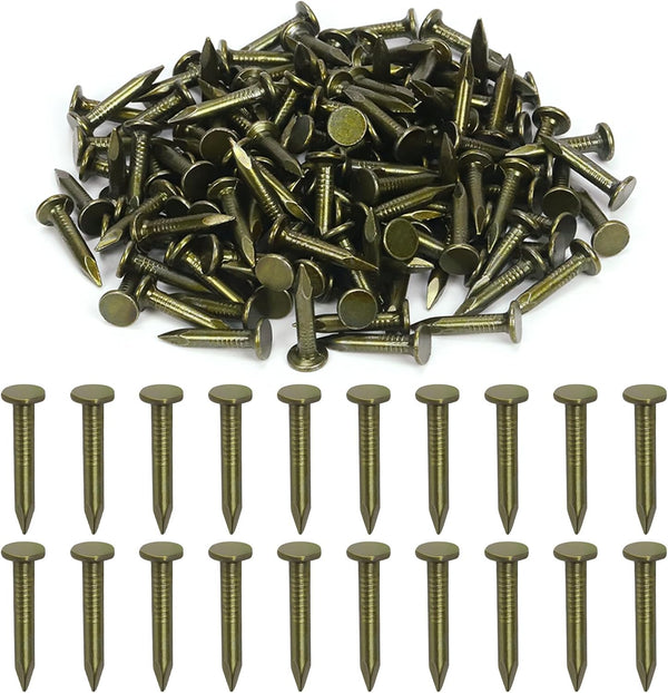 Swpeet 300Pcs 1 Inch Steel Roofing Felt Lacquered Nails, Used to Fasten Roofing Felt, Asphalt Shingles, Insulation Board