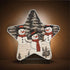 ALAZA Retro Snowman Landscape Merry Christmas Star Shaped LED Night Light Dusk to Dawn Sensor Plug in Night Home Decor