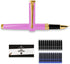 Dryden Designs Fine Nib Fountain Pen - Includes 24 Ink Cartridges (12 Black and 12 Blue) - Smooth Elegant Writing