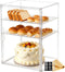 YESGIRL 3-Layer Adjustable Acrylic Bread Box for Kitchen Countertop, Clear Airtight Bread Storage