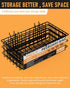INCLY 4 Pack Pegboard Baskets Bins Set, Square Style Black Metal Wire Basket for Peg Board Organizing Tools