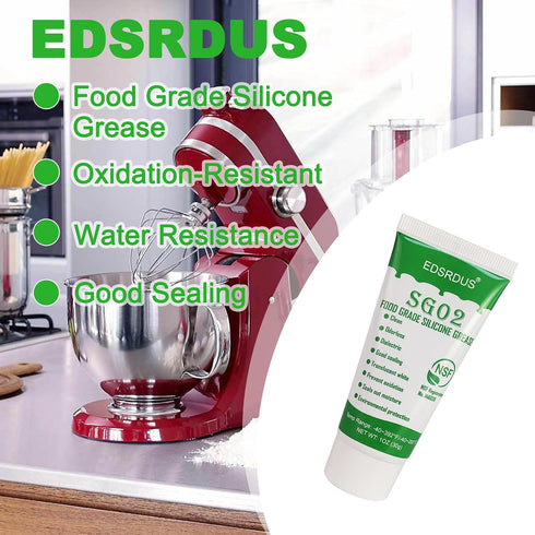 SG02 1OZ Food Grade Silicone Grease Waterproof Plumbers Grease for Valve Sealant Faucet O Rings Garden Hoses