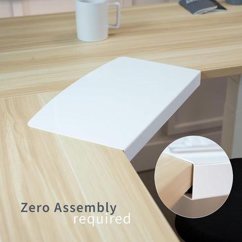 VIVO 17 inch Corner Desk Connector Platform for Mounting Under-Desk Keyboard Trays on L-Shaped Workstations