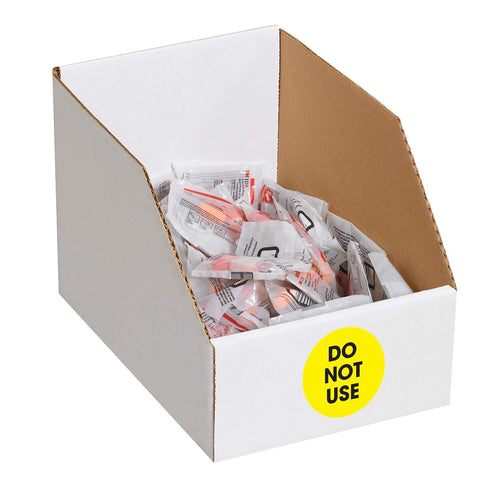 Tape Logic 2' Circle Label, 'Do Not Use', Fluorescent Yellow, Roll of 500 Stickers