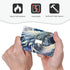 HTSAHKV 3 5 Inch White Dragon Moon Wall Plate Light Switch Cover Single Gang Outlet Faceplate Print Plate Cover X
