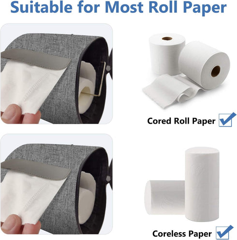 Hanging Toilet Paper Holder, Cat Proof Waterproof Portable Tissue Storage Container for Camping, Bathroom, Kitchen