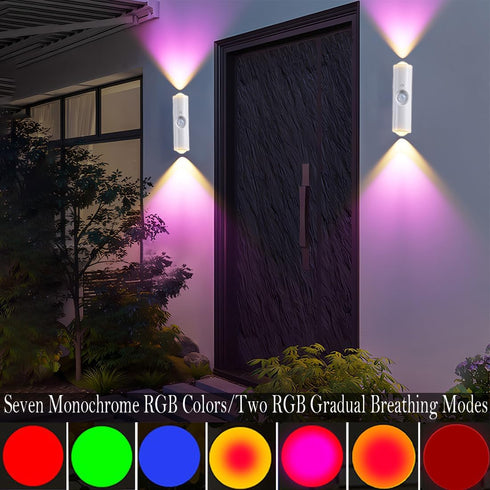 Light,7-Color 2 Portable Wall Mounted Night Light,USB Rechargeable Magnetic LED Wall Lamp,Motion Sensor Night