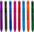 WINK Erasable Retractable Gel Pens, 0.5mm Fine Point, Multi Color Aesthetic Barrel for Smooth Writing