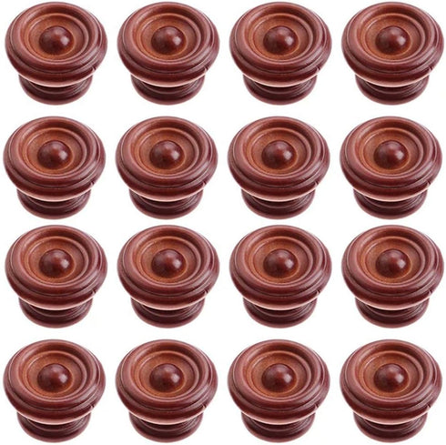 FirstDecor 20PCS Farmhouse Style Wooden Knobs Wood Drawer Shoe Cabinet Bedside Table Knobs