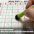 Dry Erase Multiplication Chart White Board, 9" x 12" Double Side Table Math Manipulatives for Kids, Students, Home
