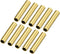 Brass Tube (6mm OD x 0.5mm Wall x 30mm L) 10Pcs, Craft Tubing for Home Decoration and DIY Handicraft