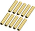 Brass Tube (6mm OD x 0.5mm Wall x 30mm L) 10Pcs, Craft Tubing for Home Decoration and DIY Handicraft