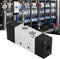 1/4in 5 Way Air Valve, 2 Position Inlet/Outlet 4A220-08 Pneumatic Valve for Mechanical and Textile Equipment