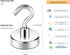 Neosmuk Magnetic Hooks, Heavy Duty Earth Magnets with Hook for Refrigerator, Extra Strong Cruise Hook for Hanging, Magnetic Hanger for Curtain, Grill(Silver White,4 Pack) by Neosmuk