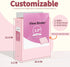 SUNEE 3 Ring Binder 1.5 Inch 2 Pack, Clear View Binder Three Ring PVC-Free (Fit 8.5x11 Inches) for School Binder or Office Binder Supplies, Pink Binder by SUNEE