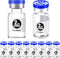 Ks-Tek Sterile Empty Vials, 10 Pcs 2ml Clear with Self Healing Injection Port and Aluminum Plastic Cap