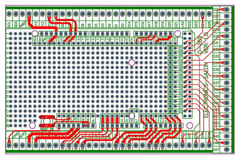 Electronics-Salon Prototype Screw/Terminal Block Shield Board Kit for Arduino MEGA-2560 R3