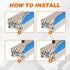 DIN Rail Terminal Block Twin Spring Terminal Connectors Push in Type PT Screwless Wiring Connector with 10 Covers and 6