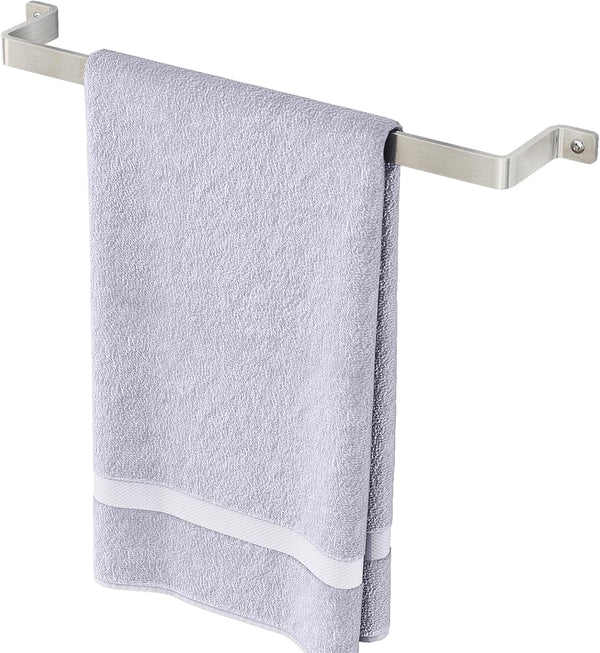 Bathroom Towel Holder Towel Bar Wall Mounted: 16'' One-Piece Rack, Hand Towel Holder for Bathroom Decor (Brushed Nickel)