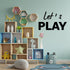 Let's Play Wall Decals Kids Room Wall Stickers, Removable Vinyl DIY Wall Murals Wallpaper for Nursery Children Baby