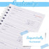 Crtiin 10 3 100 Sets 4 (5-1/4" 11") Pcs Part Spiral Carbonless Money and Rent Receipt Book with Carbonless Copies Per