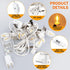 Christmas Village Lights with 10 LED Warm-White Bulb,Decoration for Christmas Village Houses,C7 Christmas Village Light Cord by Sousery