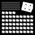 AUXBC 50PCS 19mm/0.75 White Plastic Corner Bracket L Shape Right Angle Bracket Corner