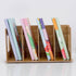 Desktop DIY Storage Bookshelf, Wooden CD Album Rack, 4 Compartments Magazine Holder for Office Study Home