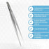 Stainless Steel High Precision Forceps with Fine Strong Straight Serrated Point for Scientific Use, 8 Inch