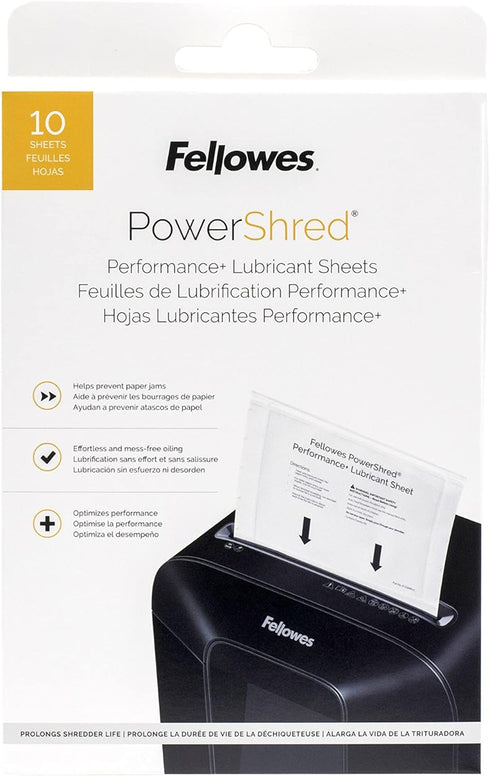 Fellowes 12 oz. 6 8.50 0.031 Inch, 10-Pack Powershred Performance Shredder Oil, & Powershred Performance Paper Shredder