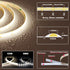 12V 4000K IP65 480LEDs/M 4000Lm CRI>90 16.4ft/5M TOPAI COB LED Strip Light Natural White Waterproof Super Bright Self