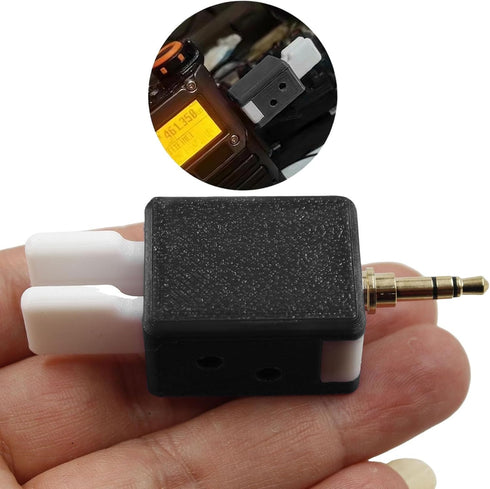 Luocute CW Morse Code Key, Dual Paddle Automatic Key with Adjustable Finger Force for Quansheng Intercom, Compatible