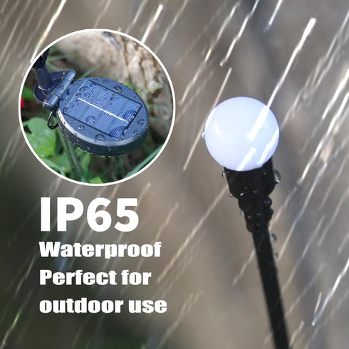 4 Packs 32LED YAKii Solar Garden Lights Outdoor Waterproof, Firefly Swaying Light,Upgraded Outdoor Decor Lights