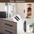 2 Pack Black Barn Door Handles, 5" Hole Center Sliding Door Pull Handles, Zinc Alloy with Plate for Closets