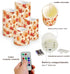 Cozeyat 4 Pack Fall Leaf Flameless Candles Battery Operated LED Pillar Candles with Remote Control Timer Color Changing