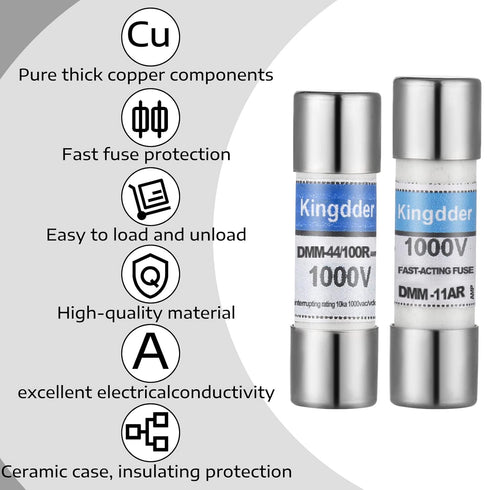 DMM-11A and DMM-44/100 Fast Acting Digital Multimeter Replacement Fuse, Compatible with Fluke Multimeters (12)