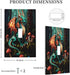 HTSAHKV 3 5 Inch Cool Flying Dragon Wall Plate Light Switch Cover Single Gang Outlet Faceplate Print Plate Cover X
