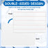 Dry Erase Lapboards with Lines, Pack of 18, 6 x 9 inch Double Sided White Boards with 18 Pens, 18 Erasers