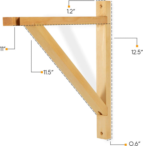 Set 2 Rustic State Palma Wall Mount Wood Triangle Sconce Bracket for Plug in Hanging Pendant Light Lamp Cord Kit
