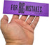 Huge 6.75" Colorful Rubber Pencil Erasers for Big Mistakes, Rectangular Shape (Purple, 1 Pack)