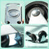 Framendino 4 Pack Heavy Duty Rubber Casters - 1.5 Inch Non-Swivel Top Plate for Furniture, Black