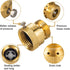 Breezliy 4-Pack Set 3/4" Brass Vacuum Breaker Anti-Siphon Hose Bib Valve for Garden Spigot RV Hose Connection Backflow