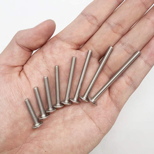 40-Pack Metric M4 x 20mm Machine Screws - 304 Stainless Steel, Truss Head Bolts for Cabinet Drawer Knob