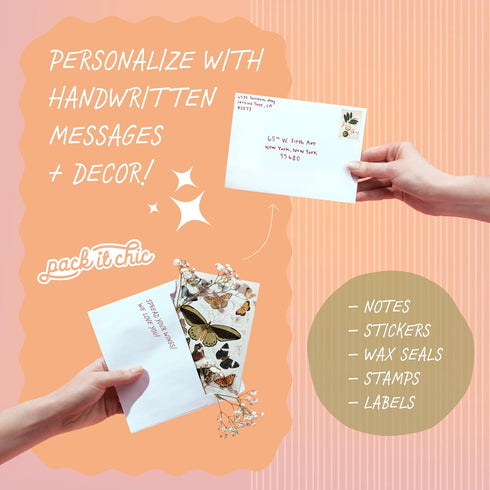 Pack It Chic - 4 3/8" X 5 3/4" A2 Kraft Envelopes (110 Count) Self-Adhesive for Invitations, Card Making, Photos