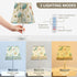 3 ALAZA Table Lamp Nautical Coastal Starfish Sea Turtle Bedside Lamp for Bedroom LED Nightstand Desk Lamp with USB