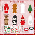 LIUBUJINGYING 32 Sets Cartoon Bookmarks Craft Kits DIY Character Holiday Bookmarks with Santa Snowman Reindeer Design