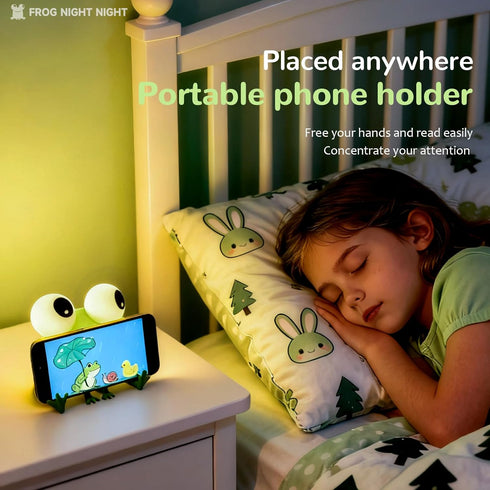 DAMELYN Dimmable Frog Night Light for Kids, Silicone Night Light for Nursery,Frog Lamp Suitable for Boys and Girls Room