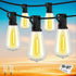 100+10FT LED Outdoor String Lights, Patio Deck Lights with 50+2 Shatterproof ST38